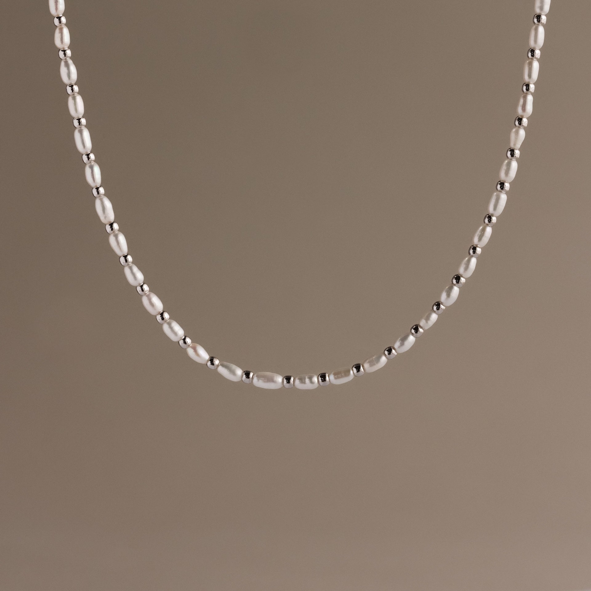 Beaded Pearl Necklace