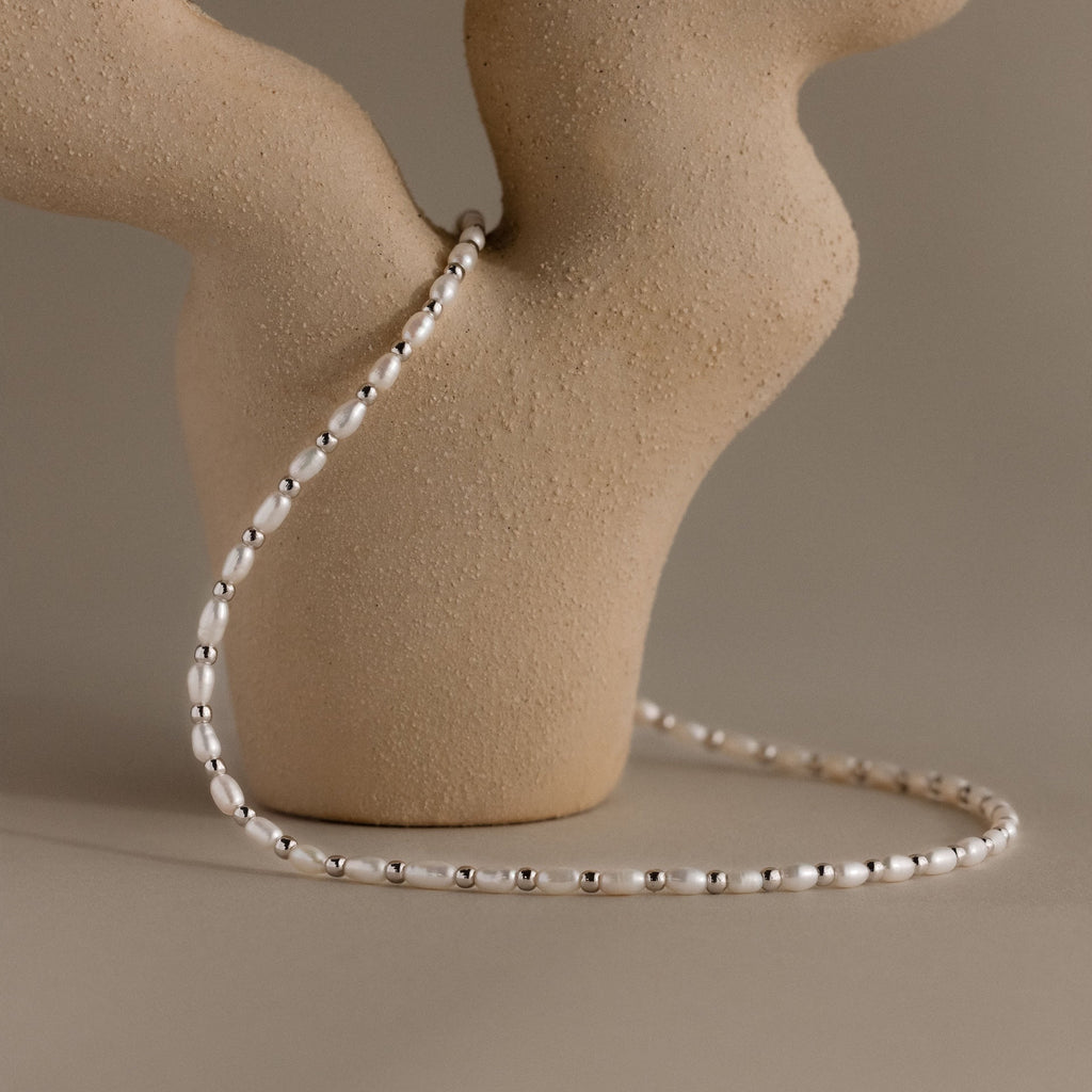 Beaded Pearl Necklace