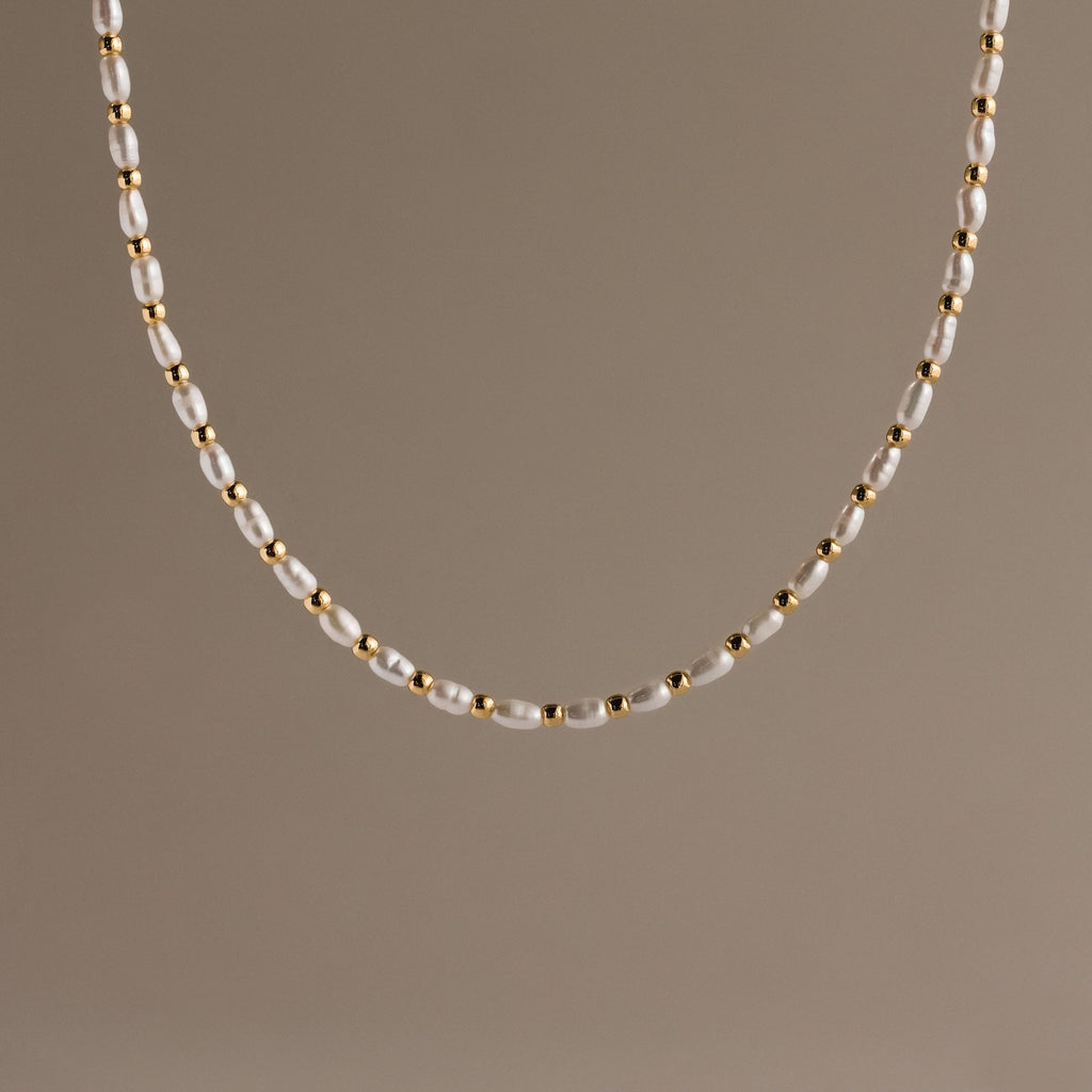 Beaded Pearl Necklace