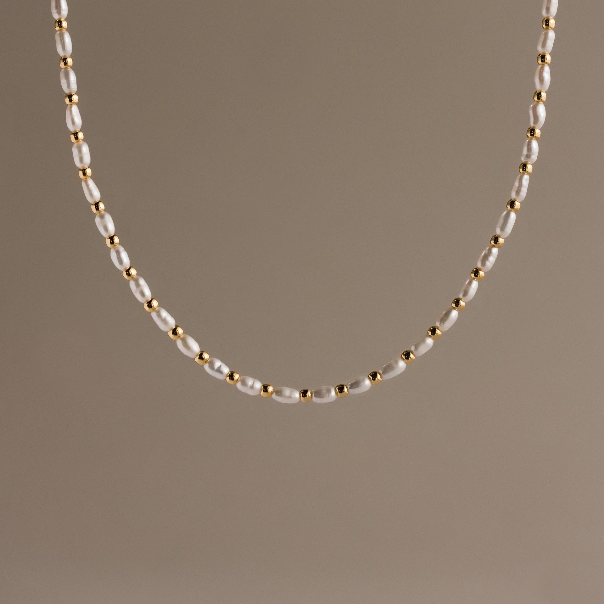Beaded Pearl Necklace