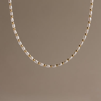 Beaded Pearl Necklace