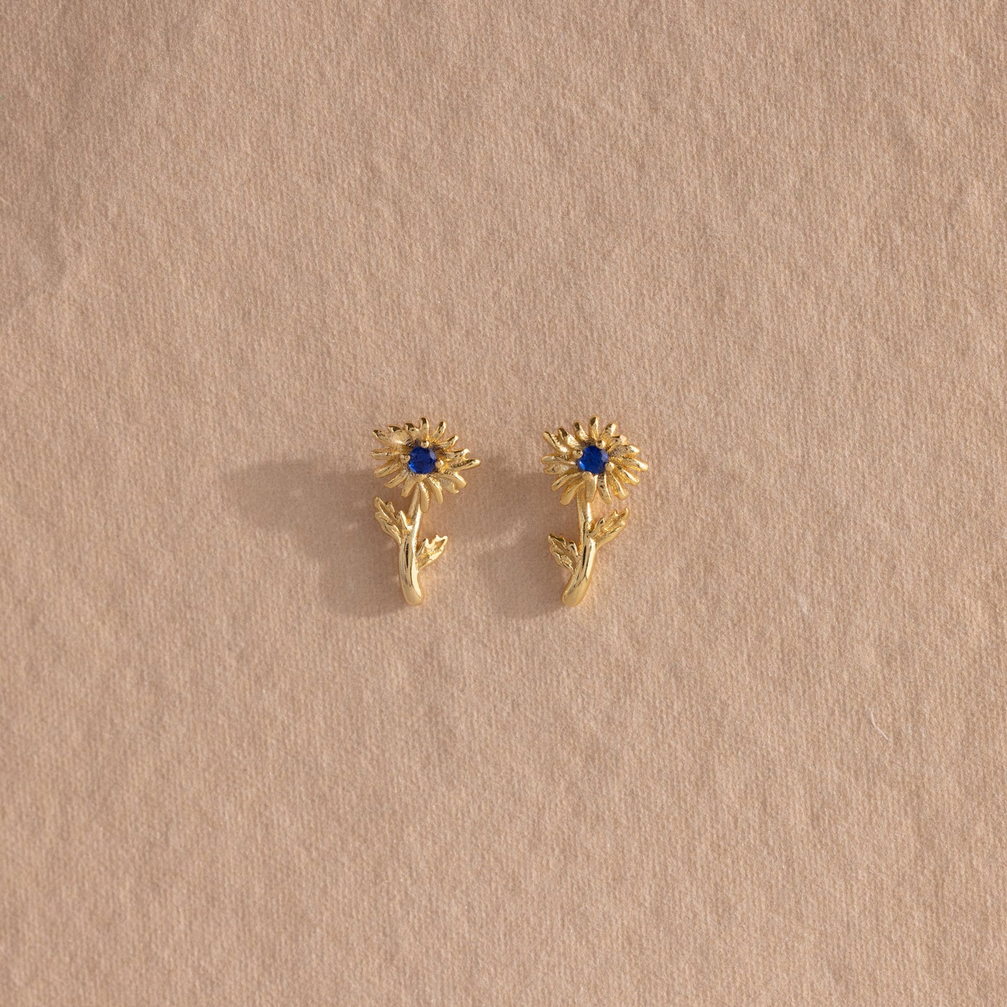 Birth Flower Stud Earrings