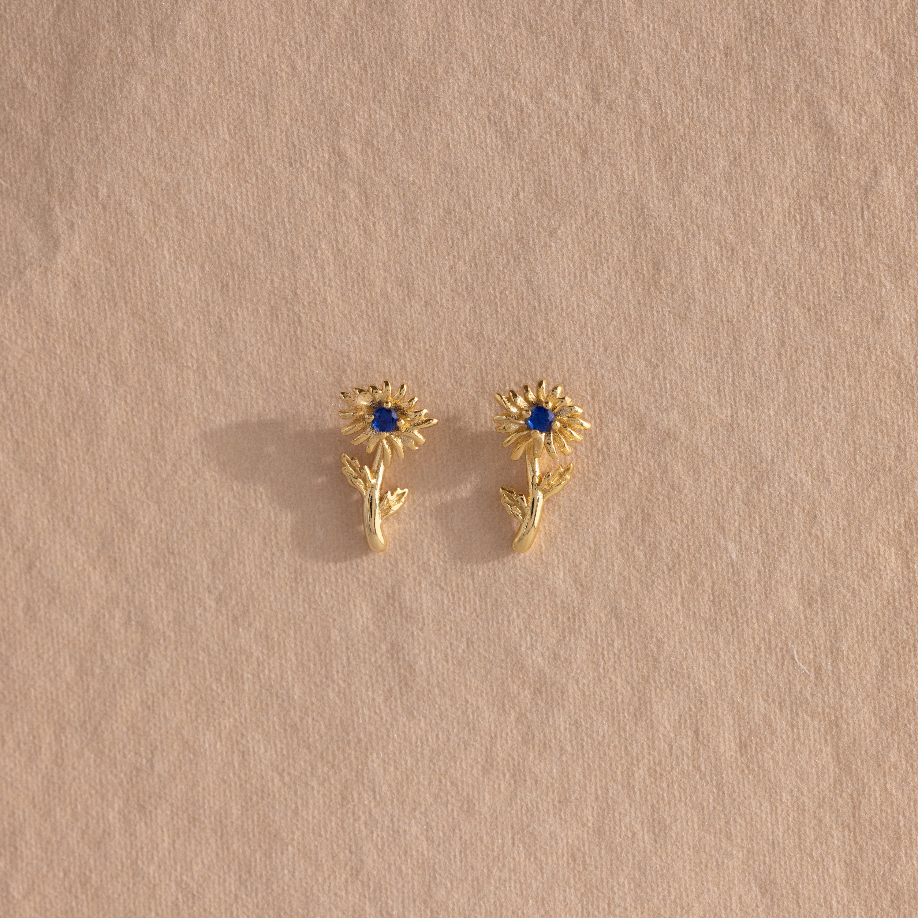 Birth Flower Stud Earrings