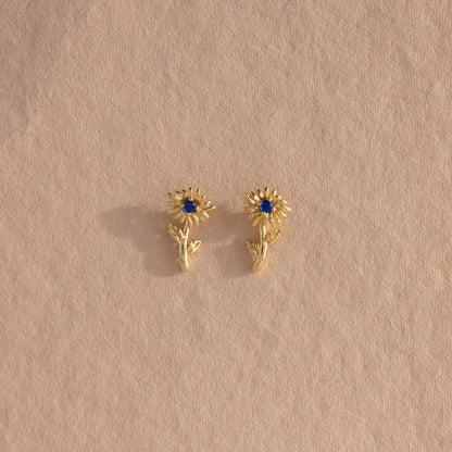 Birth Flower Stud Earrings