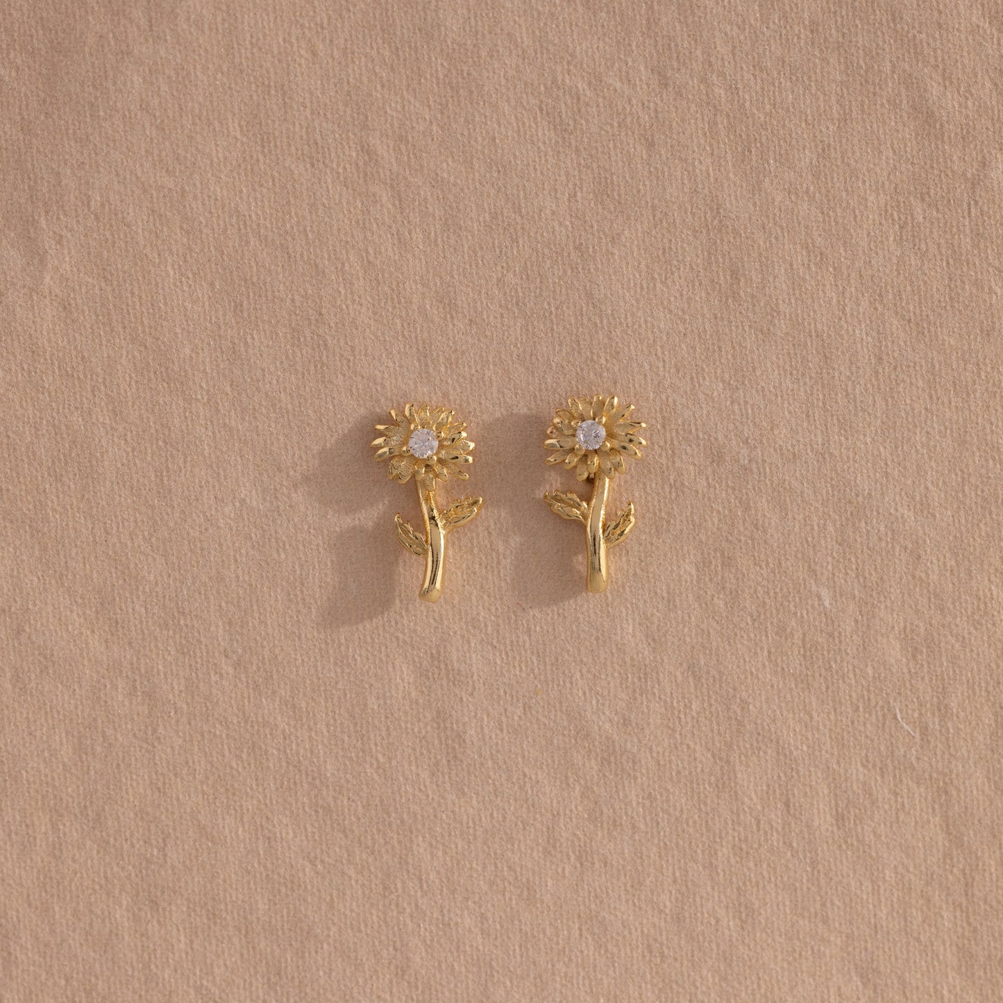 Birth Flower Stud Earrings