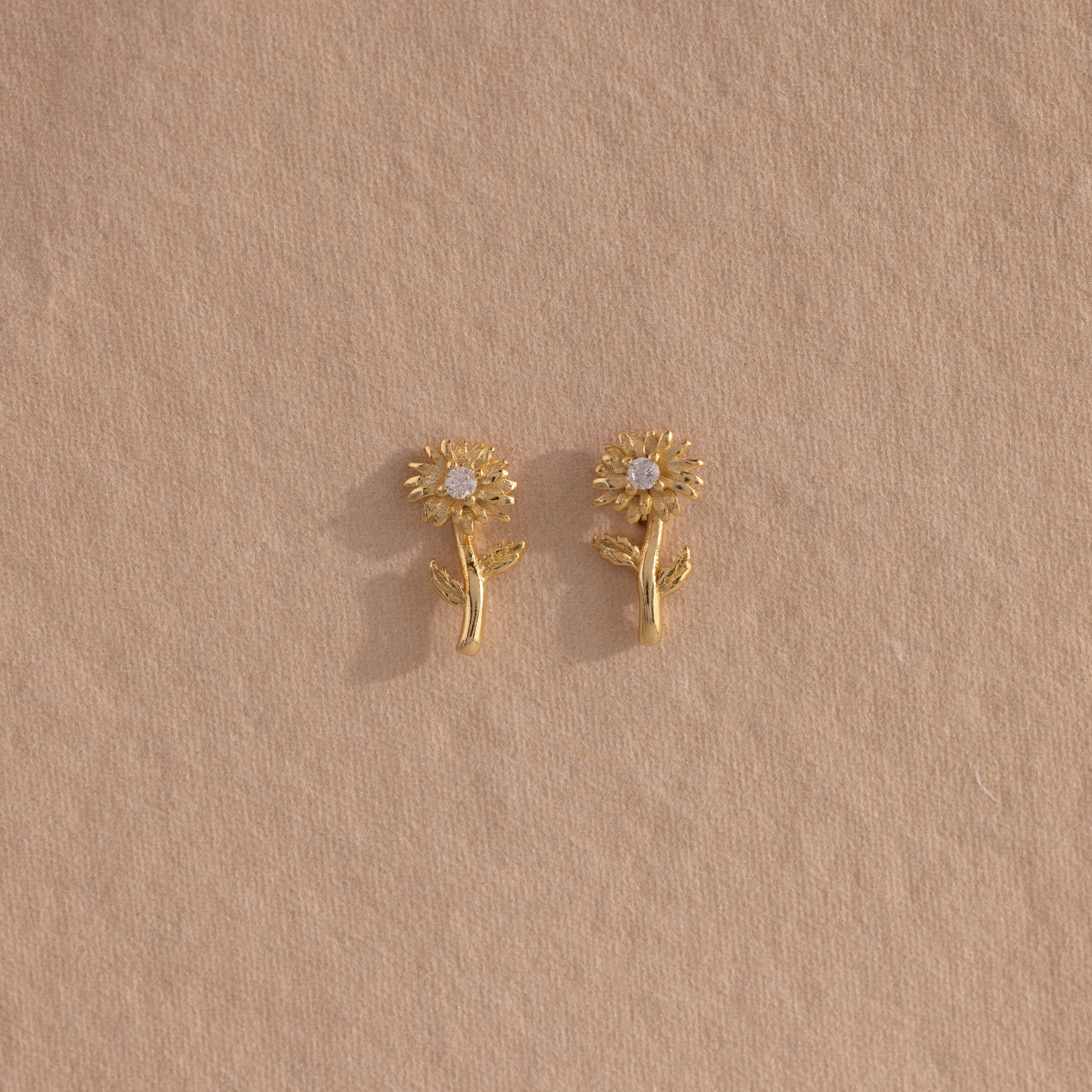 Birth Flower Stud Earrings