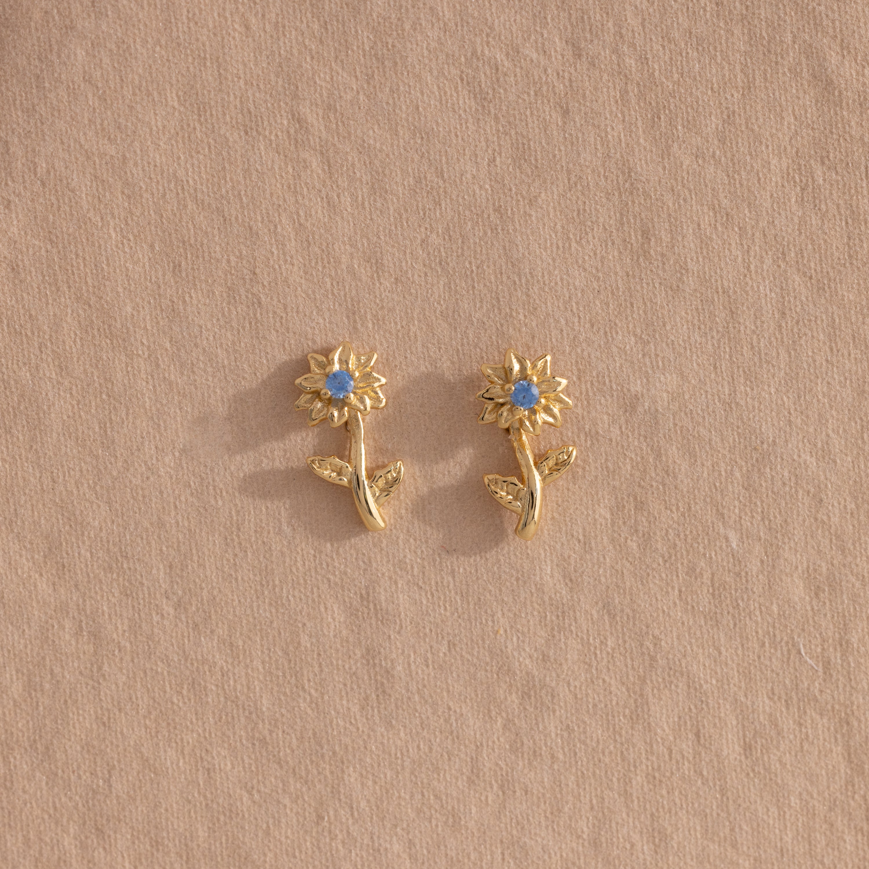 Birth Flower Stud Earrings