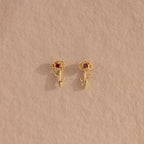 Birth Flower Stud Earrings
