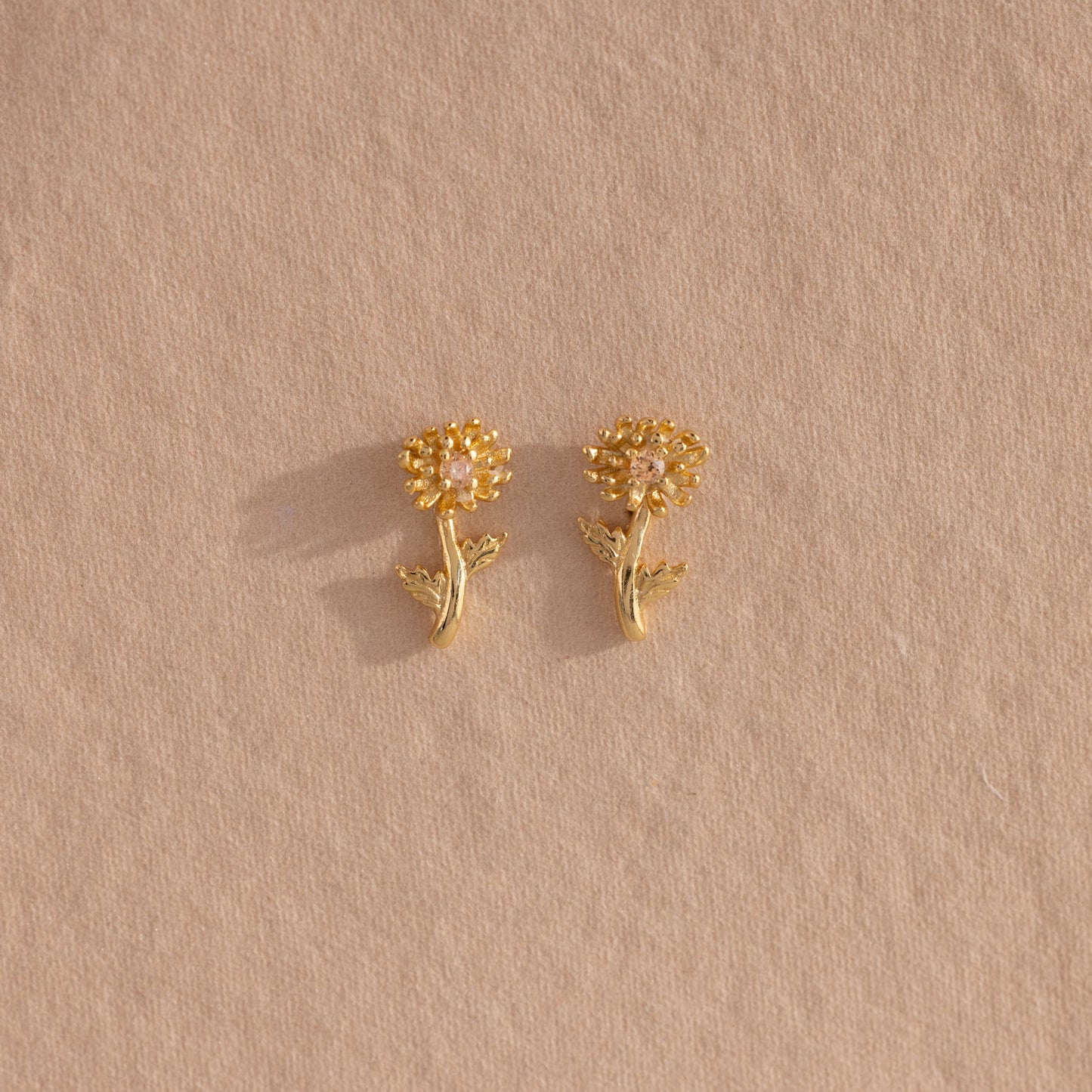 Birth Flower Stud Earrings