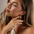 Pearl Diamond Cluster Studs