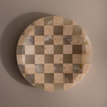 Checkered Jewelry Dish
