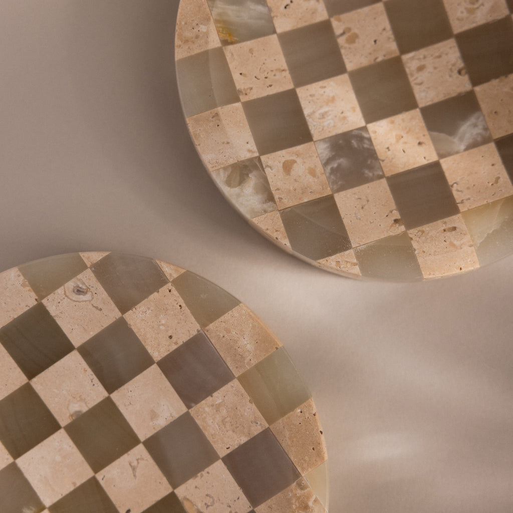 Checkered Jewelry Dish