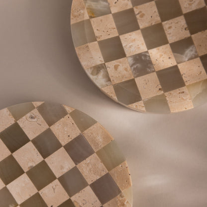 Checkered Jewelry Dish