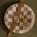 Checkered Jewelry Dish