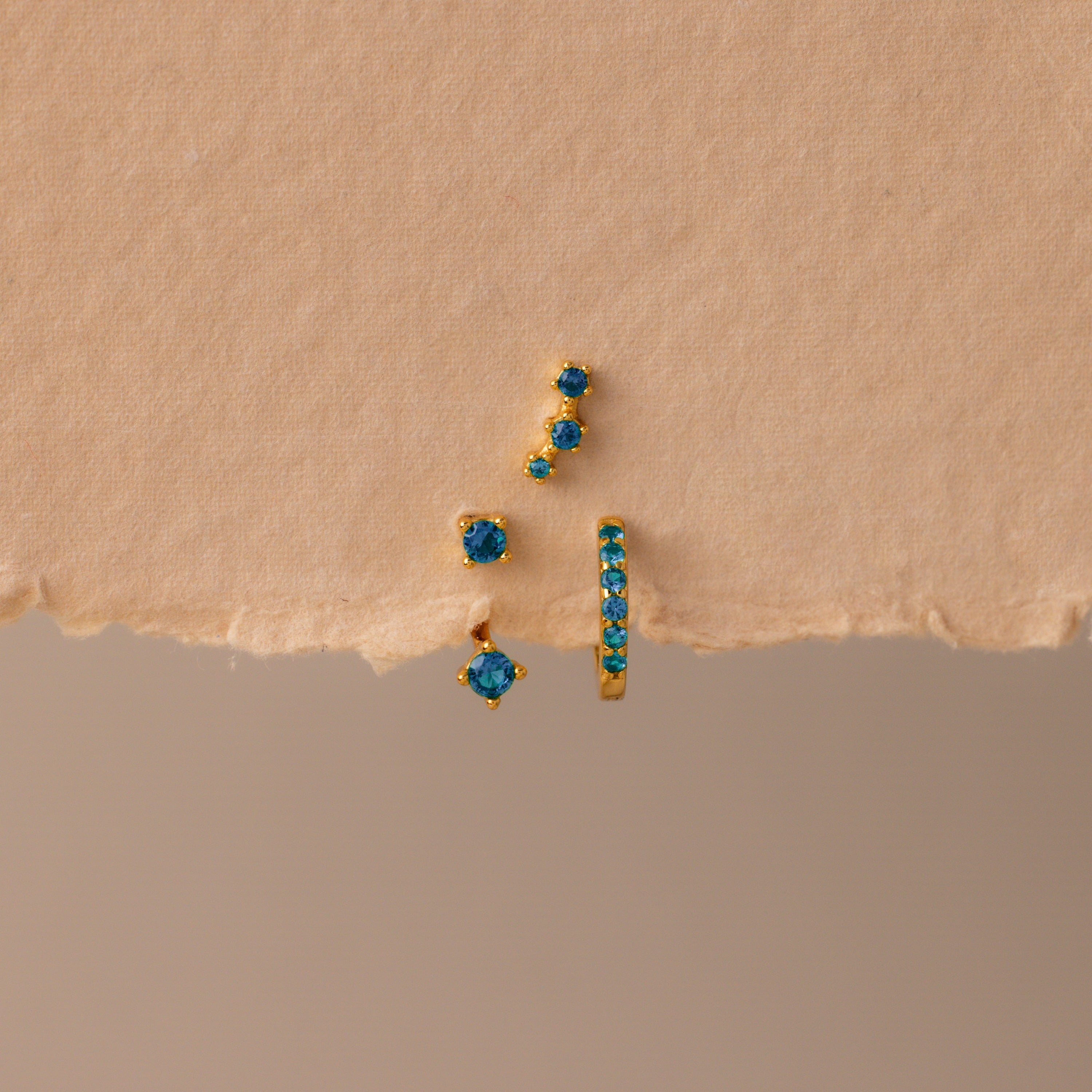 Birthstone Earring Trio Set