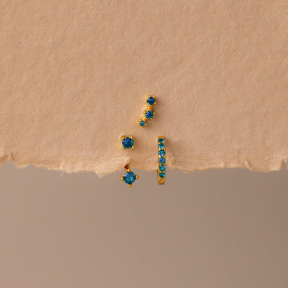 Birthstone Earring Trio Set